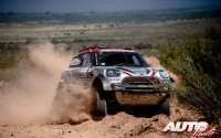 Orlando Terranova, al volante del MINI John Cooper Works Rally, durante la 4ª etapa del Rally Dakar 2017, disputada entre San Salvador de Jujuy (Argentina) y Tupiza (Bolivia).