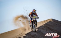 Matthias Walkner, a los mandos de la KTM 450 Rally Replica, durante la 4ª etapa del Rally Dakar 2017, disputada entre San Salvador de Jujuy (Argentina) y Tupiza (Bolivia).