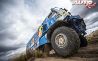 Eduard Nikolaev, al volante del Kamaz 4326, durante la 7ª etapa del Rally Dakar 2017, disputada entre La Paz y Uyuni (Bolivia).