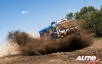 Dmitry Sotnikov, al volante del Kamaz 4326, durante la 2ª etapa del Rally Dakar 2017, disputada entre Resistencia y San Miguel de Tucuman (Argentina).