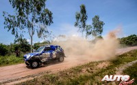 Mohamed Abu-Issa, al volante del MINI ALL4 Racing, durante la 2ª etapa del Rally Dakar 2017, disputada entre Resistencia y San Miguel de Tucumán (Argentina).