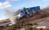 Dmitry Sotnikov, al volante del Kamaz 4326, durante la 8ª etapa del Rally Dakar 2017, disputada entre Uyuni (Bolivia) y Salta (Argentina).