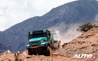 Gerard de Rooy, al volante del Iveco Powerstar 4x4, durante la 3ª etapa del Rally Dakar 2017, disputada entre San Miguel de Tucuman y San Salvador de Jujuy (Argentina).