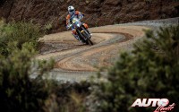 Matthias Walkner, a los mandos de la KTM 450 Rally Replica, durante la 5ª etapa del Rally Dakar 2017, disputada entre Tupiza y Oruro (Bolivia).