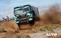 Ton van Genugten, al volante del Iveco Trakker 4x4, durante la 8ª etapa del Rally Dakar 2017, disputada entre Uyuni (Bolivia) y Salta (Argentina).