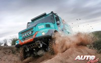 Gerard de Rooy, al volante del Iveco Powerstar 4x4, durante la 11ª etapa del Rally Dakar 2017, disputada entre San Juan y Río Cuarto (Argentina).