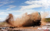 Wulfert van Ginkel, al volante del Iveco Trakker 4x4, durante la 8ª etapa del Rally Dakar 2017, disputada entre Uyuni (Bolivia) y Salta (Argentina).