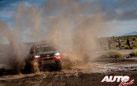 Nani Roma, al volante del Toyota Hilux V8 4x4, durante la 8ª etapa del Rally Dakar 2017, disputada entre Uyuni (Bolivia) y Salta (Argentina).
