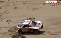 Cyril Despres, al volante del Peugeot 3008 DKR, durante la 7ª etapa del Rally Dakar 2017, disputada entre La Paz y Uyuni (Bolivia).