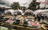 Asistencia del equipo Peugeot Sport en La Paz (Bolivia), durante el Rally Dakar 2017.