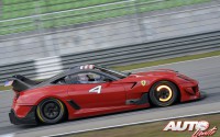 Ferrari 599XX Evo del "Programa Corse Clienti" durante la reunión "Ferrari Racing Days" celebrada en 2014 en el circuito de Sepang (Malasia).