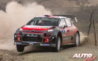 Kris Meeke, al volante del Citroën C3 WRC, durante el Rallye de México 2017, puntuable para el Campeonato del Mundo de Rallyes WRC.