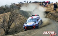 Dani Sordo, al volante del Hyundai i20 Coupé WRC, durante el Rallye de México 2017, puntuable para el Campeonato del Mundo de Rallyes WRC.