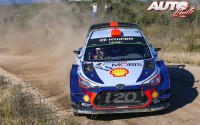 Dani Sordo, al volante del Hyundai i20 Coupé WRC, durante el Rallye de Argentina 2017, puntuable para el Campeonato del Mundo de Rallies WRC.
