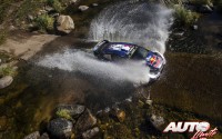 Sébastien Ogier, al volante del Ford Fiesta WRC, durante el Rallye de Argentina 2017, puntuable para el Campeonato del Mundo de Rallies WRC.