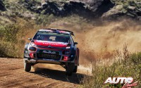 Kris Meeke, al volante del Citroën C3 WRC, durante el Rallye de Argentina 2017, puntuable para el Campeonato del Mundo de Rallies WRC.
