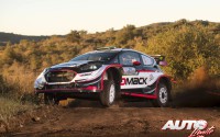 Elfyn Evans, al volante del Ford Fiesta WRC, durante el Rallye de Argentina 2017, puntuable para el Campeonato del Mundo de Rallies WRC.