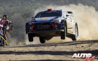 Dani Sordo, al volante del Hyundai i20 Coupé WRC, durante el Rallye de Argentina 2017, puntuable para el Campeonato del Mundo de Rallies WRC.