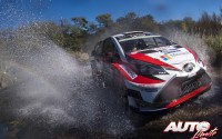 Jari-Matti Latvala, al volante del Toyota Yaris WRC, durante el Rallye de Argentina 2017, puntuable para el Campeonato del Mundo de Rallies WRC 2017.