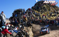 Thierry Neuville, al volante del Hyundai i20 Coupé WRC, vencedor del Rallye de Argentina 2017, puntuable para el Campeonato del Mundo de Rallies WRC.