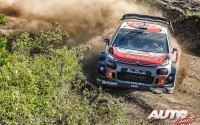Kris Meeke, al volante del Citroën C3 WRC, durante el Rallye de Portugal 2017, puntuable para el Campeonato del Mundo de Rallyes WRC.