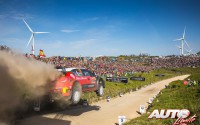 Kalid Al Qassimi, al volante del Citroën C3 WRC, durante el Rallye de Portugal 2017, puntuable para el Campeonato del Mundo de Rallyes WRC.
