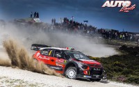 Craig Breen, al volante del Citroën C3 WRC, durante el Rallye de Portugal 2017, puntuable para el Campeonato del Mundo de Rallyes WRC.