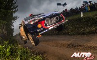 Dani Sordo, al volante del Hyundai i20 Coupé WRC, durante el Rallye de Polonia 2017, puntuable para el Campeonato del Mundo de Rallies WRC.