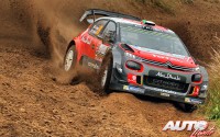 Craig Breen, al volante del Citroën C3 WRC, durante el Rallye de Polonia 2017, puntuable para el Campeonato del Mundo de Rallies WRC.