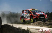 Martin Prokop, al volante del Ford Fiesta RS WRC, durante el Rallye de Italia 2017, puntuable para el Campeonato del Mundo de Rallyes WRC.
