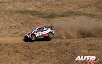 Jari-Matti Latvala, al volante del Toyota Yaris WRC, durante el Rallye de Italia 2017, puntuable para el Campeonato del Mundo de Rallyes WRC.