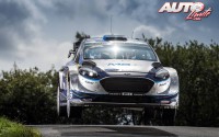 Ott Tänak, al volante del Ford Fiesta WRC, ganador del Rally de Alemania 2017, puntuable para el Campeonato del Mundo de Rallies WRC.