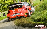 Andreas Mikkelsen, al volante del Citroën C3 WRC, durante el Rally de Alemania 2017, puntuable para el Campeonato del Mundo de Rallies WRC.
