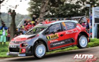 Andreas Mikkelsen, al volante del Citroën C3 WRC, durante el Rally de Alemania 2017, puntuable para el Campeonato del Mundo de Rallies WRC.