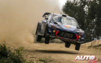 Thierry Neuville, al volante del Hyundai i20 Coupé WRC, vencedor del Rally de Australia 2017, puntuable para el Campeonato del Mundo de Rallies WRC.