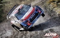 Craig Breen, al volante del Citroën C3 WRC, durante el Rally de Gran Bretaña 2017, puntuable para el Campeonato del Mundo de Rallies WRC.