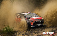 Kris Meeke, al volante del Citroën C3 WRC, durante el Rally de Australia 2017, puntuable para el Campeonato del Mundo de Rallies WRC.