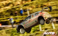 Craig Breen, al volante del Citroën C3 WRC, durante el Rally de Gran Bretaña 2017, puntuable para el Campeonato del Mundo de Rallies WRC.