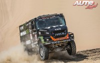Federico Villagra, al volante del Iveco Powerstar 4x4, durante una de las etapas del Rally Dakar 2018.