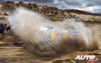Anton Shibalov, al volante del Kamaz 4326, durante una de las etapas del Rally Dakar 2018.