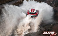 Mikko Hirvonen, al volante del MINI John Cooper Works Buggy, durante la 12ª etapa del Rally Dakar 2018, disputada entre Chilecito y San Juan (Argentina).
