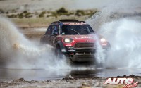 Jakub Przygonski, al volante del MINI John Cooper Works Rally, durante el Rally Dakar 2018.