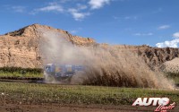 Dmitry Sotnikov, al volante del Kamaz 43509, durante una de las etapas del Rally Dakar 2018.