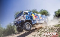 Airat Mardeev, al volante del Kamaz 4326, durante una de las etapas del Rally Dakar 2018.