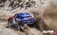 Jakub Przygonski, al volante del MINI John Cooper Works Rally, durante el Rally Dakar 2018.