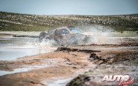 Oscar Fuertes, al volante del SsangYong Tivoli DKR, durante la 9ª etapa del Rally Dakar 2018, disputada entre Tupiza (Bolivia) y Salta (Argentina).