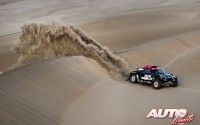 Yazeed Al Rajhi, al volante del MINI John Cooper Works Buggy, durante la 5ª etapa del Rally Dakar 2018, disputada entre San Juan de Marcona y Arequipa (Perú).