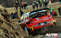 Craig Breen, al volante del Citroën C3 WRC, durante el Rally de Montecarlo 2018, puntuable para el Campeonato del Mundo de Rallies WRC.
