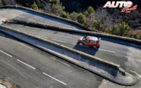 Kris Meeke, al volante del Citroën C3 WRC, durante el Rally de Montecarlo 2018, puntuable para el Campeonato del Mundo de Rallies WRC.