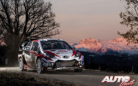 Jari-Matti Latvala, al volante del Toyota Yaris WRC, durante el Rally de Montecarlo 2018, puntuable para el Campeonato del Mundo de Rallies WRC.